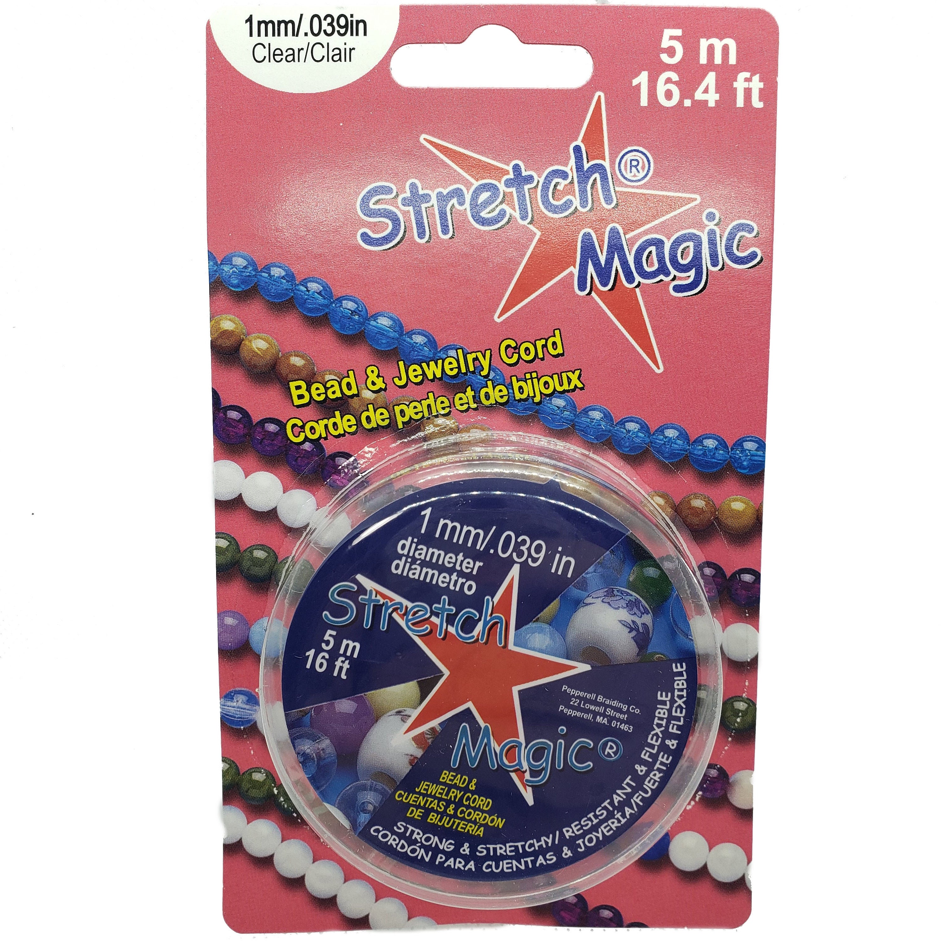 Stretch Magic Bead And Jewelry Cord 1mm 5 Meter Clear Stretch Cord Jewelry  Tools and Supplies