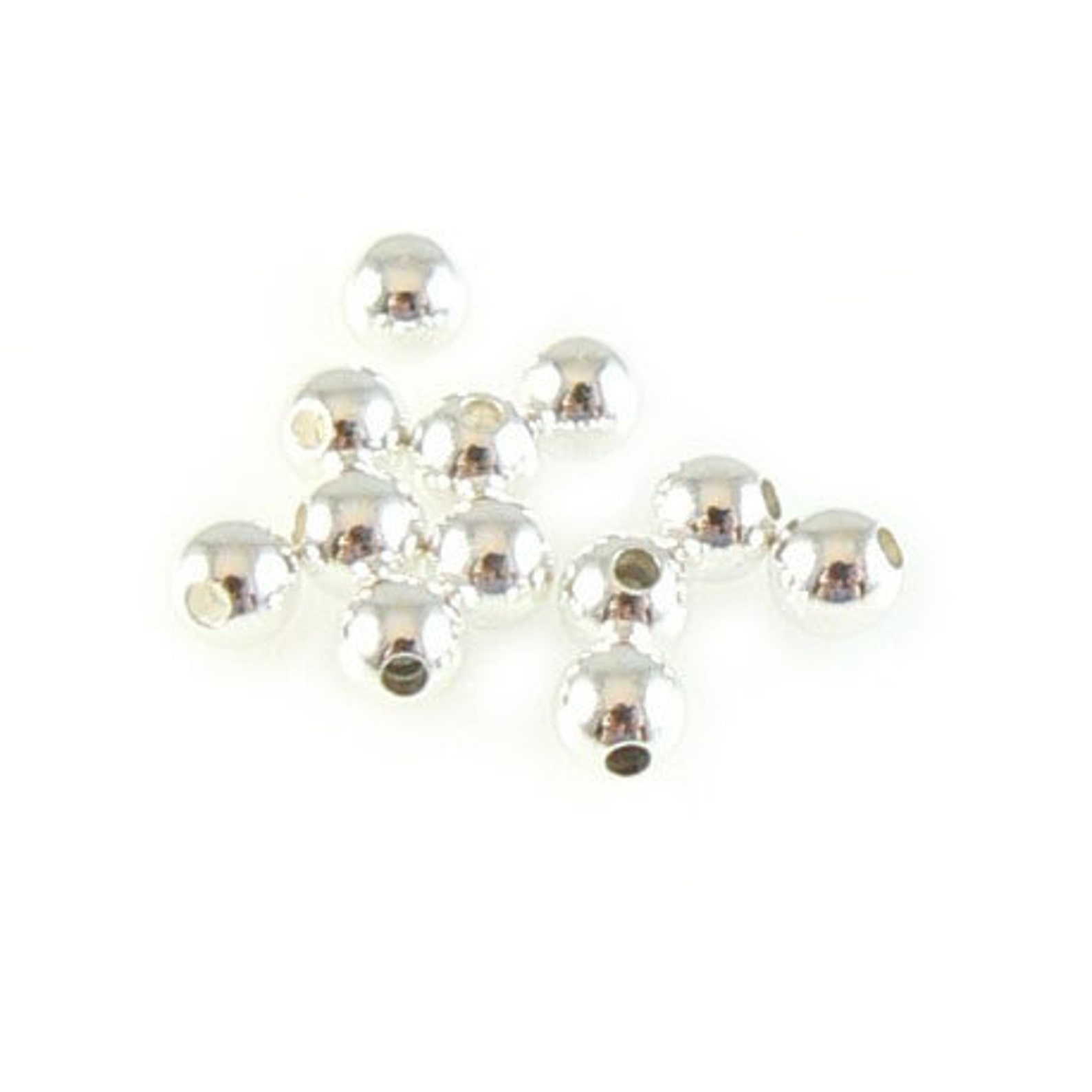 Silver Memory Wire Silver Plated Memory Wire Ends: 3mm Round Beads, 12 or 48 Pieces - Etsy