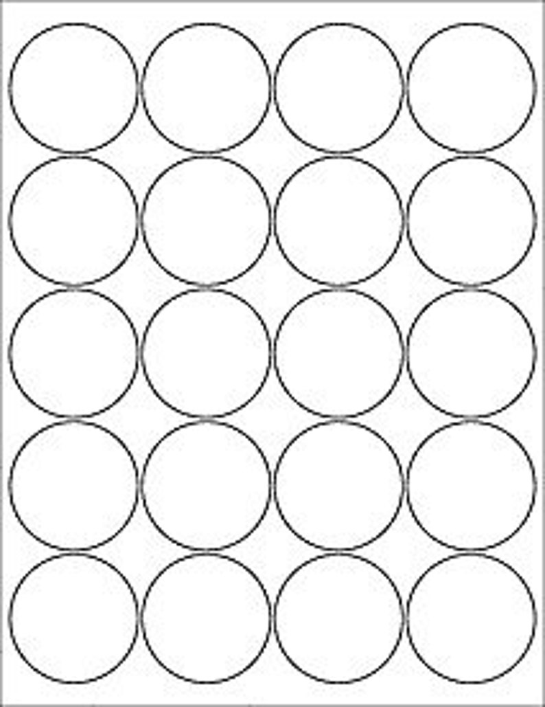 2\ picture relating to Printable Circle Labels titled 2\