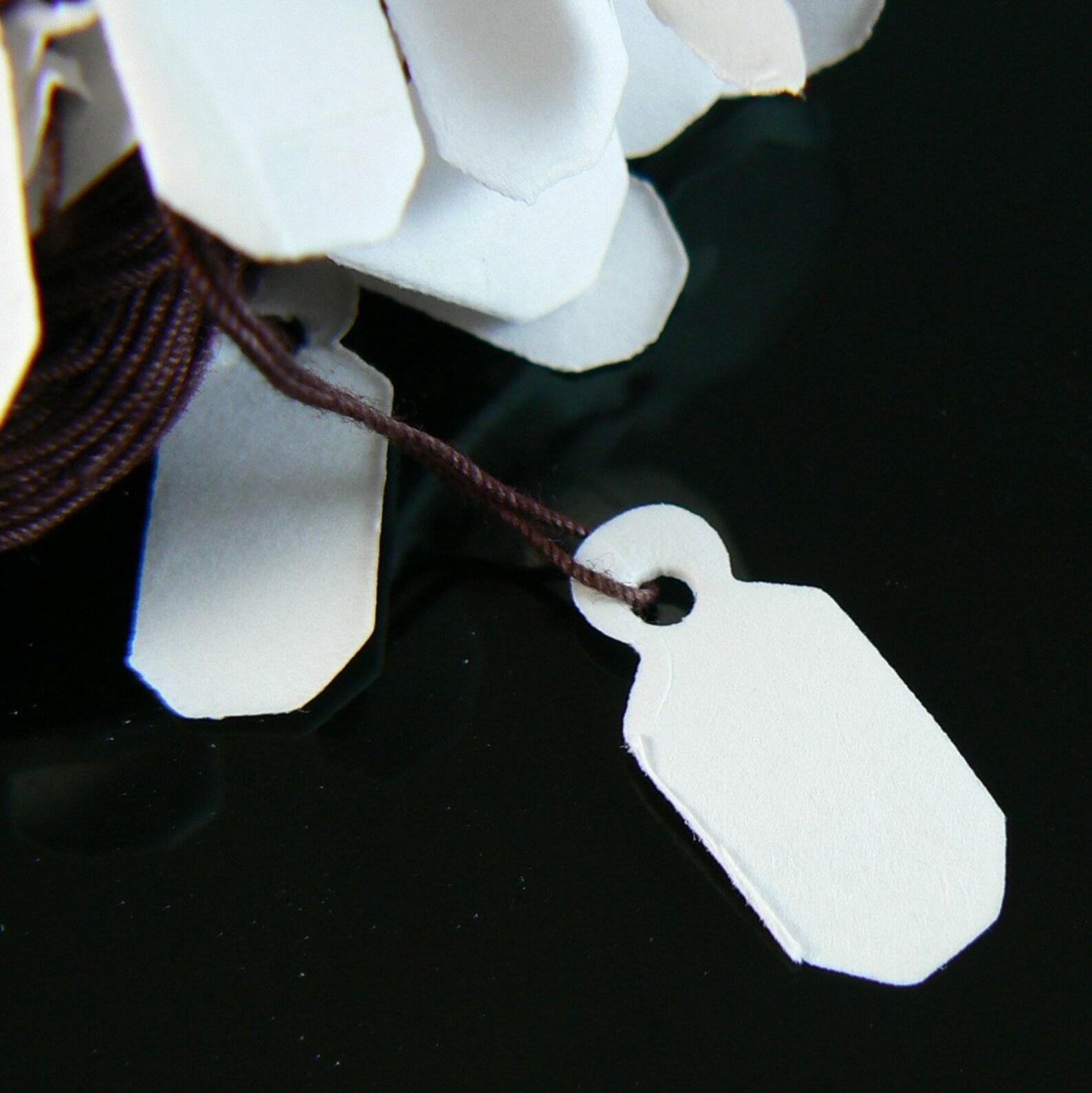 Medium White Jewelry String Tags/ Merchandise Price Tags 100 Etsy