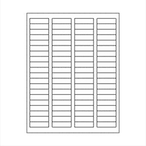 1.75 X .5 Matte White, Blank Printable Return Address Labels W ...