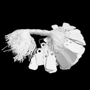 7/8&quot; x 3/8&quot; small white jewelry string tags/ merchandise price tags, 100pcs. Jewelry | hat pins | small items | delicate antiques