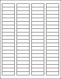 1.75 X .5 Matte White Blank Printable Return - Etsy