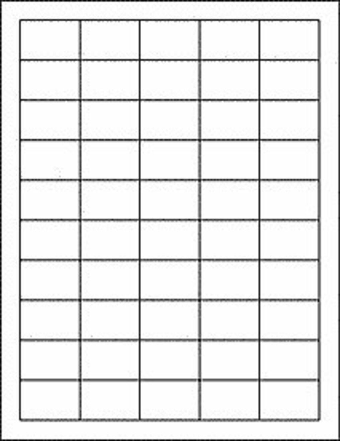 1.5 X 1 Rectangular Matte White Printable Labels - Etsy