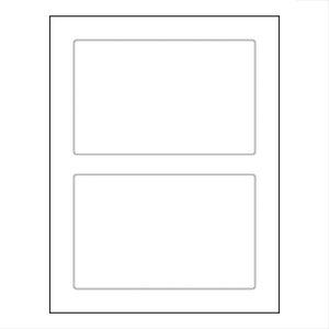 Etiquetas en blanco para imprimir: etiquetas de envío rectangulares redondeadas de 6,75" x 4,25", papel blanco mate con adhesivo PERMANENTE, 10 hojas = 20 etiquetas