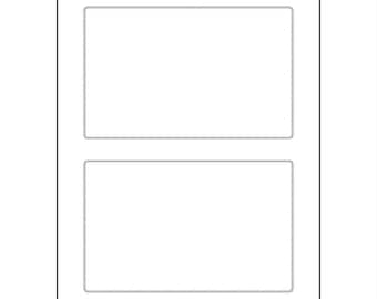 6.75" x 4.25" large, rounded rectangle shipping labels with PERMANENT adhesive, 10 sheets (20 labels)