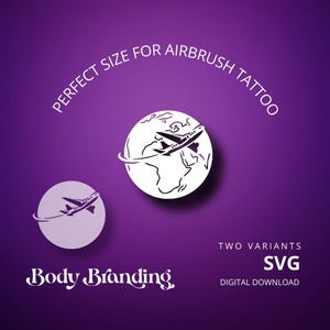 Flugzeug Airbrush Schablone