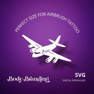 Flugzeug Airbrush Schablone
