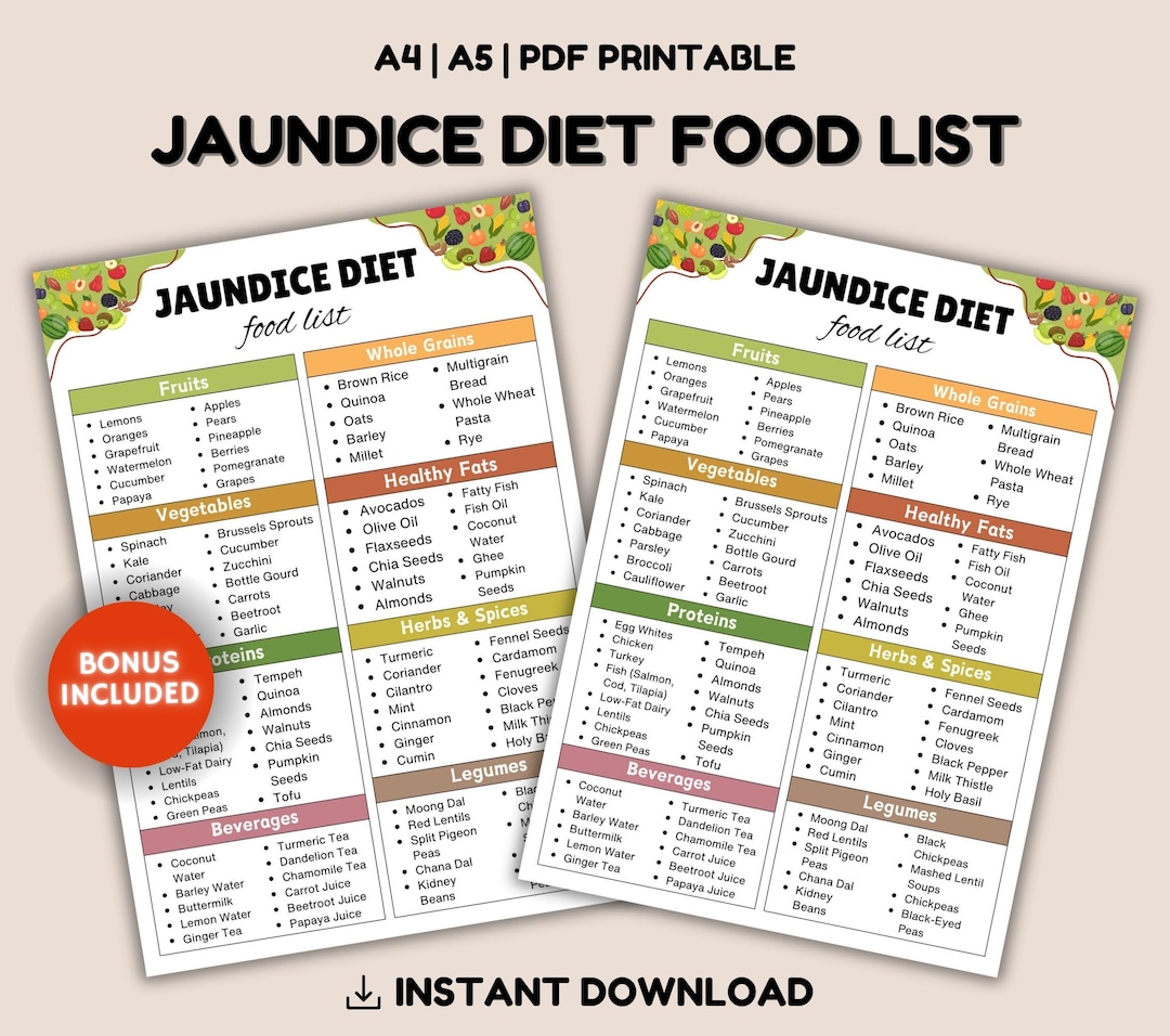 Jaundice Diet Foods, Jaundice Foods List, Liver Friendly Diet, Liver