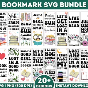 Bladwijzer SVG bundel, grappige bladwijzer Svg bundel, boeken Svg Png, Retro boek svg, bladwijzer citaat svg, lezing svg