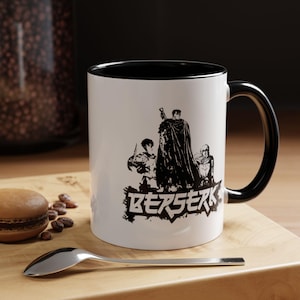 Berserk Manga Coffee Mug: Guts, Casca, Griffith Anime Design