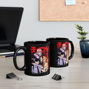 Dark Anime Squad Coffee Mug: Unique Character Design