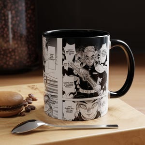 Demon Slayer Kyojuro Rengoku Mug (Manga Panels) 11oz, 15oz, Anime Coffee Mug, Gift for boyfriend, Gift for girlfriend, Birthday Gift