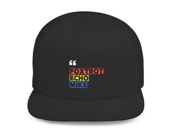 Foxtrot Echo Mike Flat Bill Snapback: Coded Vibe Hat