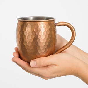 Personalized Copper Mug, Handmade Copper Drinkware, Rustic Beverage Mug, Custom Engraved Gift, Traditional Copper Cup, Christmas Gift