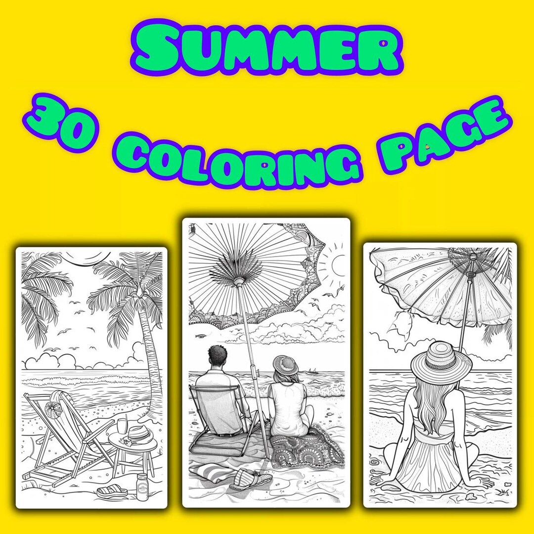 Summer Coloring Pages, Summer Coloring Pages for Kids, Coloring Pages