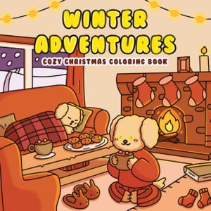Adventures Cute & Comfy Coloring Pages 20,  Coloring Pages for Adults and Kids, Hobby Coloring Pages, Instant Download, Printable PDF File