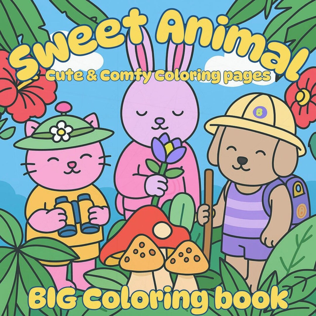 Coco Wyo Sweet Animal Coloring Book PDF – 95 Printable Pages for Kids ...