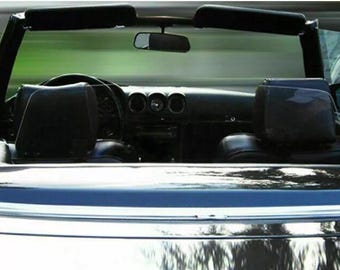 ACRYLIC WIND DEFLECTOR with flexible additional tarpaulin for Mercedes SL R107