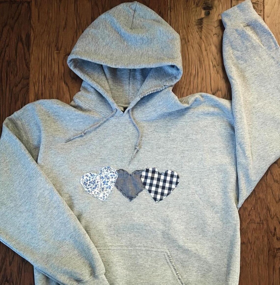 Heartstrings Patchwork Pullover Crew