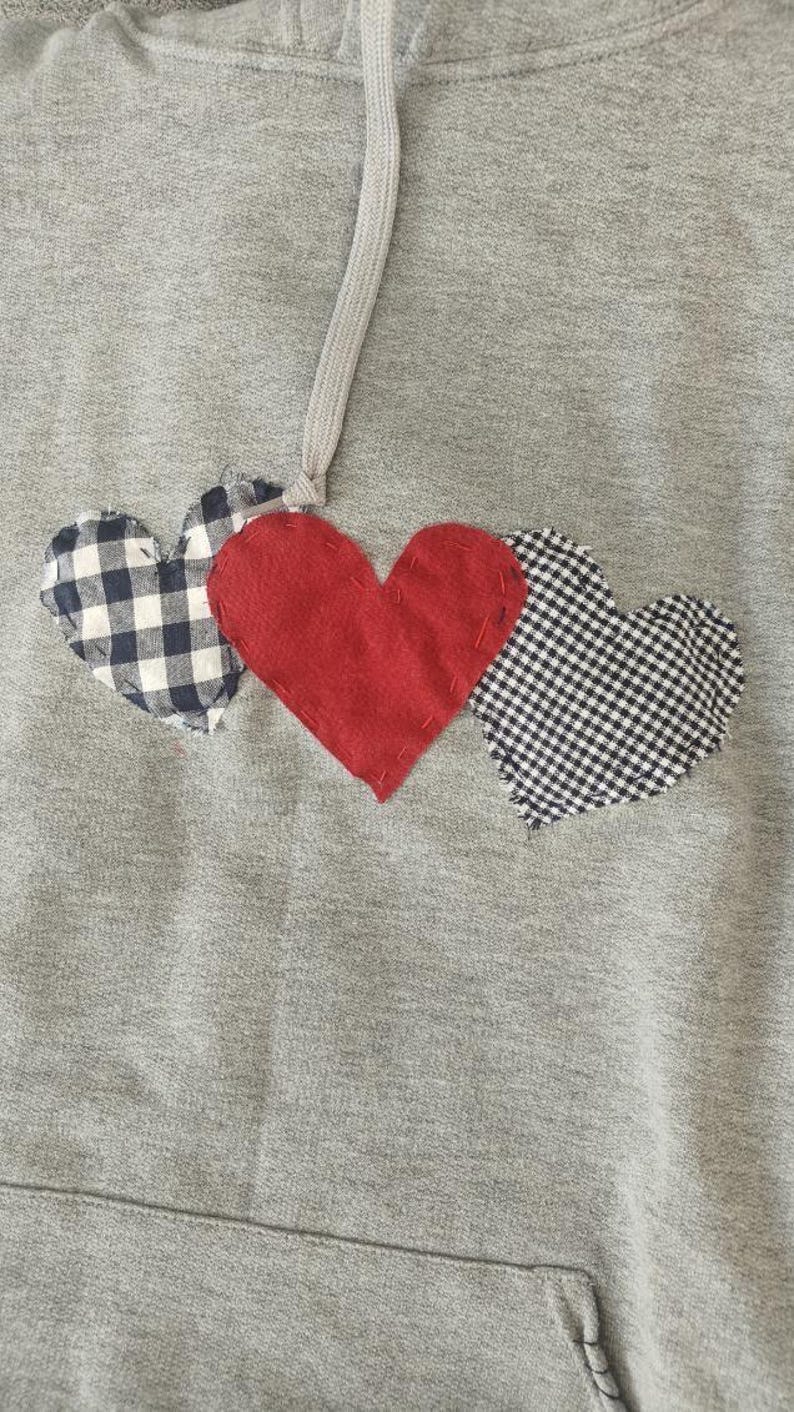 Heartstrings Patchwork Pullover Crew main image 1