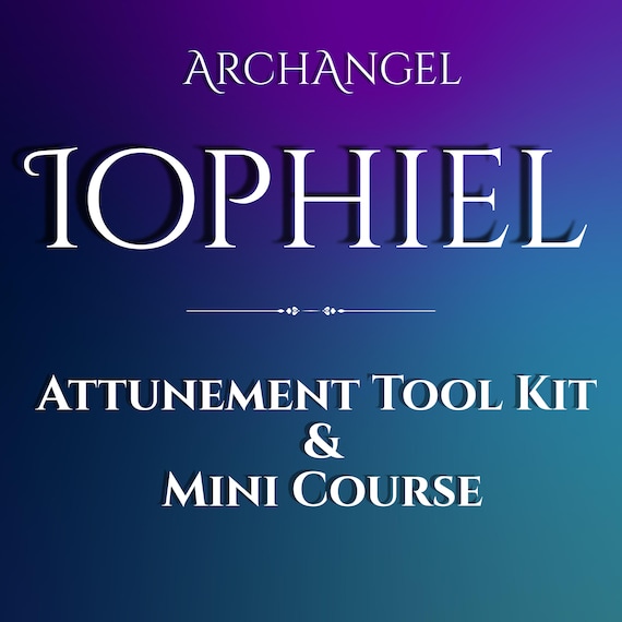 Archangel Iophiel Attunement Tool Kit and Mini Course, Angel magick, Divine knowledge, spirit initiation, spiritual enlightenment