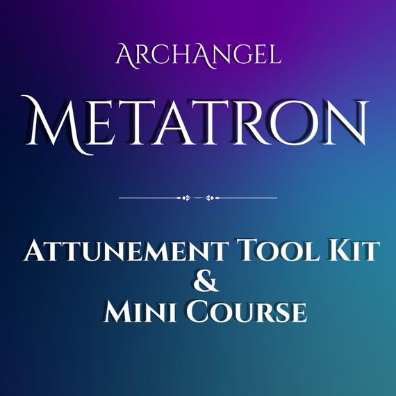 Metatron Spirit Attunement Took Kit and Mini Course, Archangel magick, spirit initiation, chaos magick