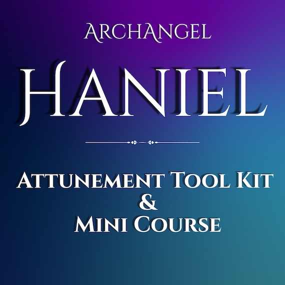 Haniel Spirit Attunement Tool Kit and Mini Course, love magick, archangel, occult, angel magick, lunar energy, initiation, witchcraft