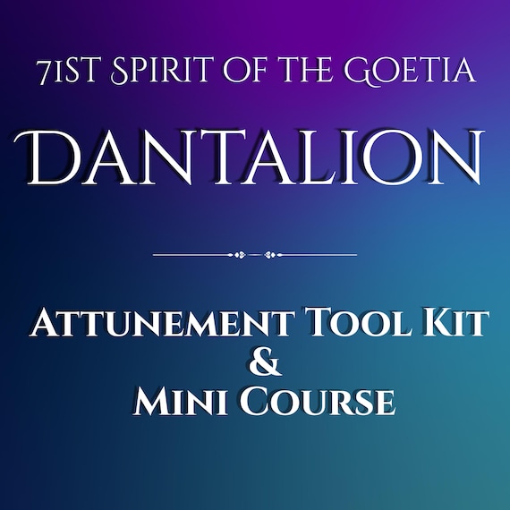 Dantalion Spirit Attunement Tool Kit and Mini Course, Initiation, Goetia, Demonolatry, Solomonic magick, Occult, ritual, spiritualism