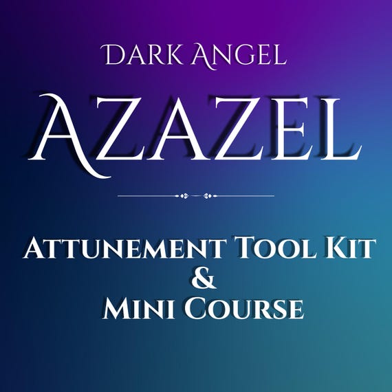 Azazel Spirit Attunement Tool Kit and Mini Course, Initiation, Demonolatry, Occult, Ritual work, Demon God, Spell Work