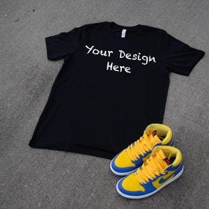 Black T-shirt Mockup | T-shirt Mockup | Trendy Mockup | Sneaker Mockup