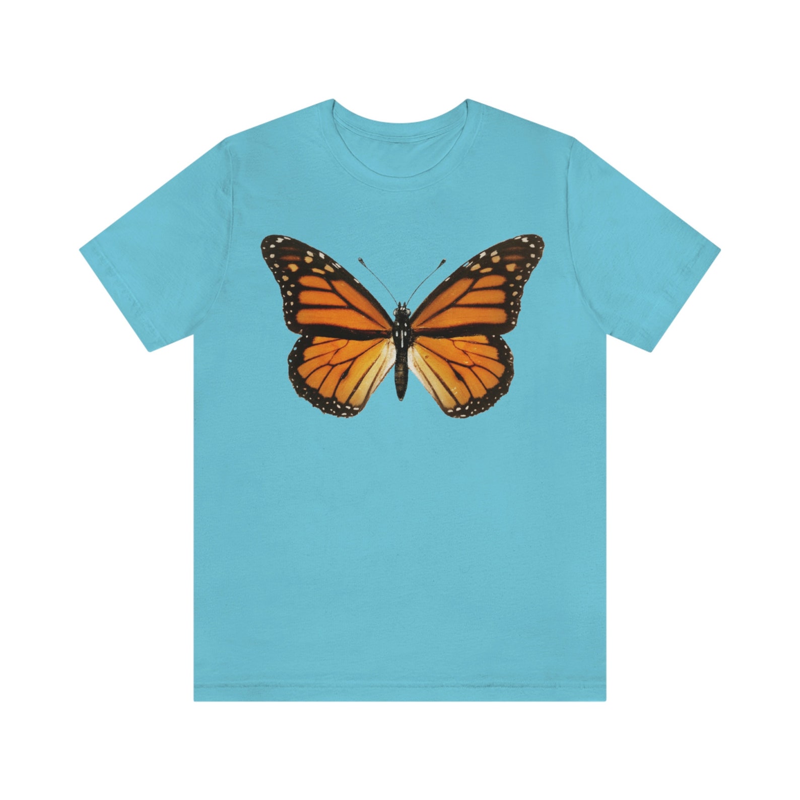 PINK BUTTERFLY BEADED FLORAL T-SHIRT