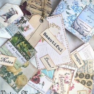 Tiny Junk Journal Kit: Miniature Handmade Book, Ephemera & Paper Craft