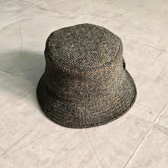 Harris Tweed Vintage Wool Bucket Hat Cap - Etsy