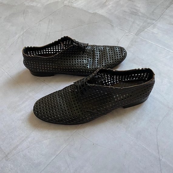 靴 archive DOLCE&GABBANA Leather Shoes Archive Vintage Dolce Gabbana Leather Avant-garde Shoes Size US 11