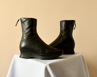 Archive 1999 Prada Sport Ancle Black Vintage Boots  Size EUR 35