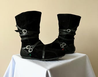Vintage Kickers Strap Belt Bandage Boxing Racing Y2K Boots Women’s Size EUR 38