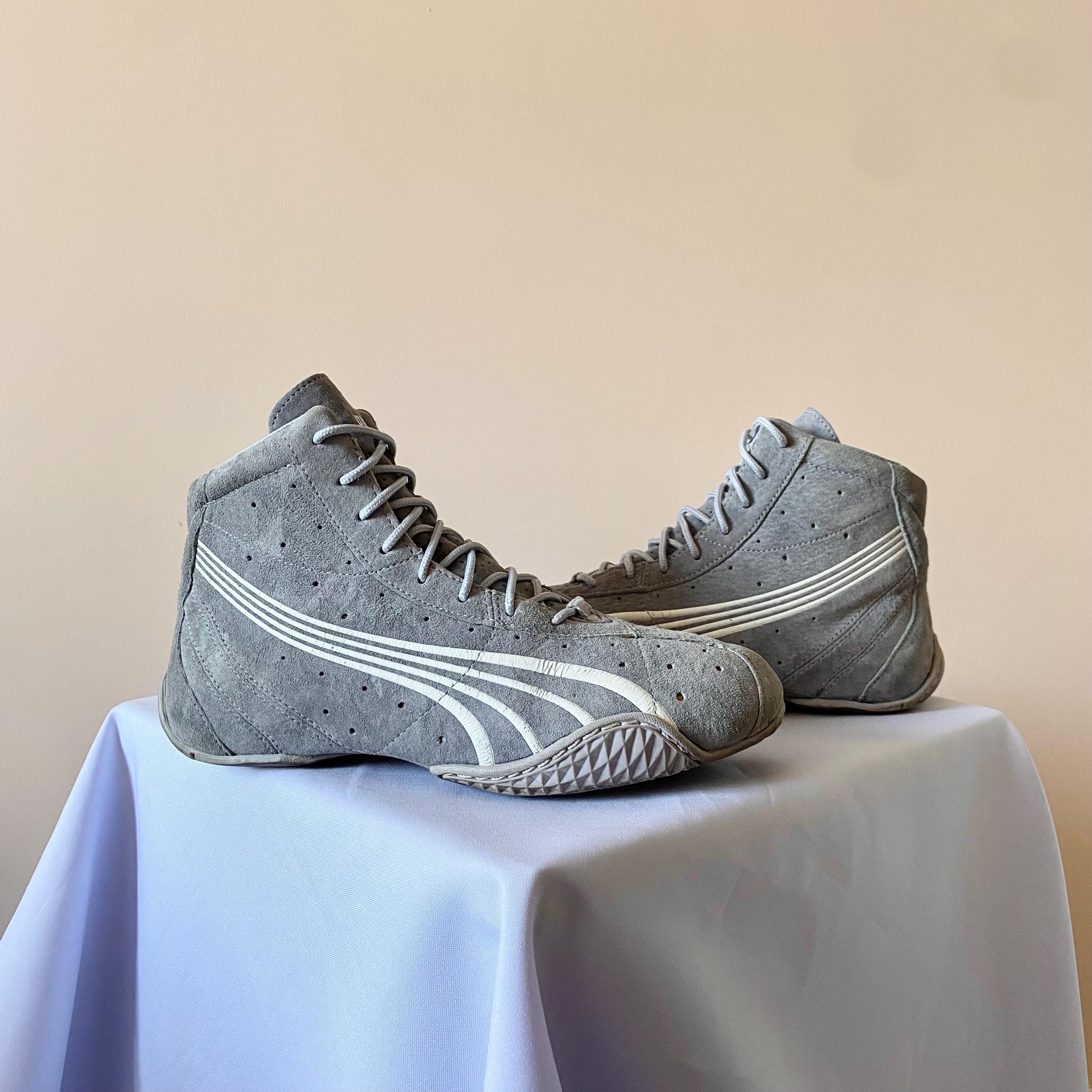 Rare Puma Asana Boxing Wrestling Moto Japan Vintage Boots Sneakers