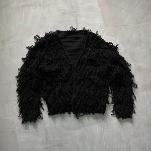 y/official 短丈 studs jacket opium archive USHANKA Fur Fuzzy Mohair Y2K Avant Garde Hat Vintage OS