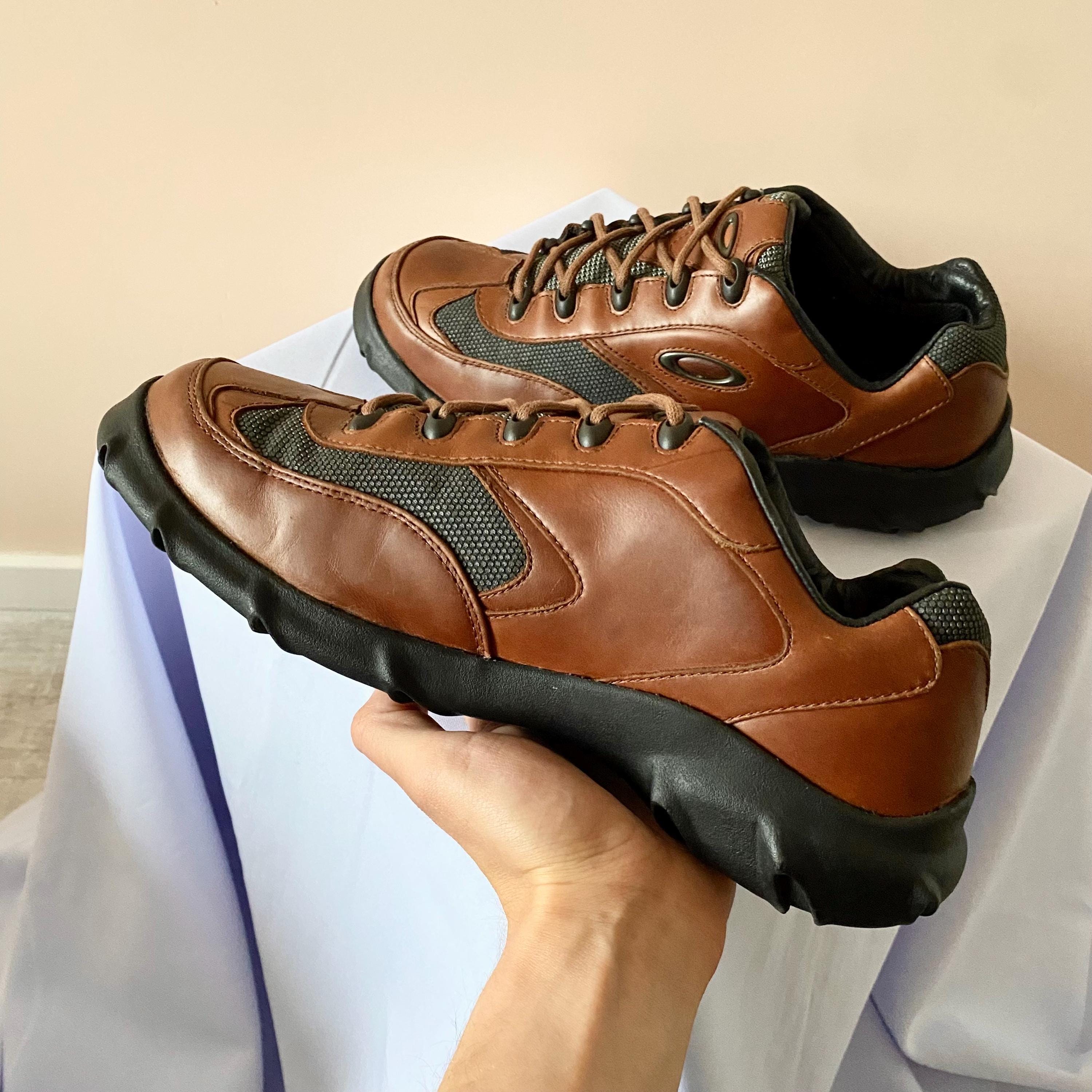 90s Oakley Blender Gorpcore Leather Sneakers Shoes Y2K Size US 9.5