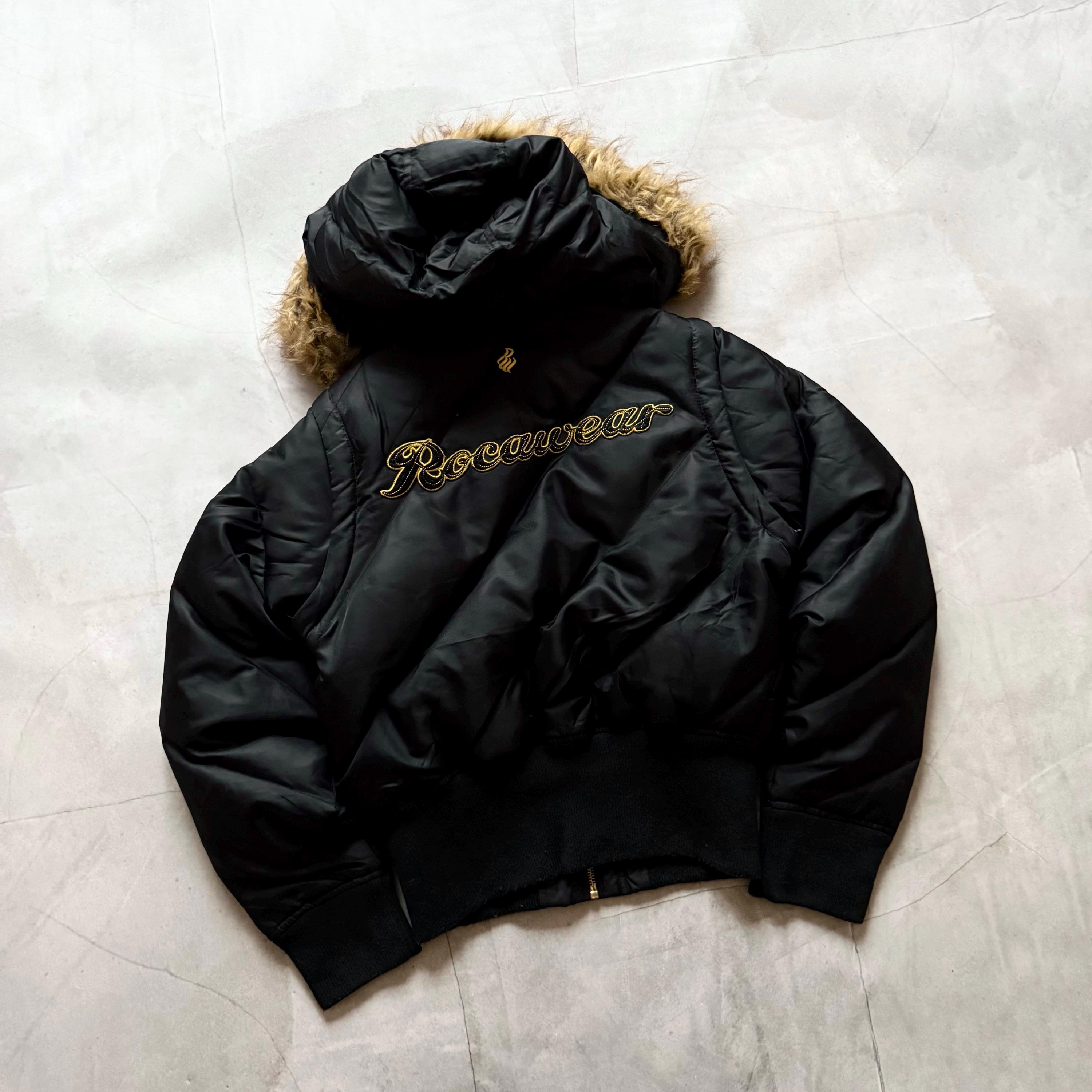 Vintage Rocawear Faux Fur Bomber Jacket Vest – LGB Vibe Multi