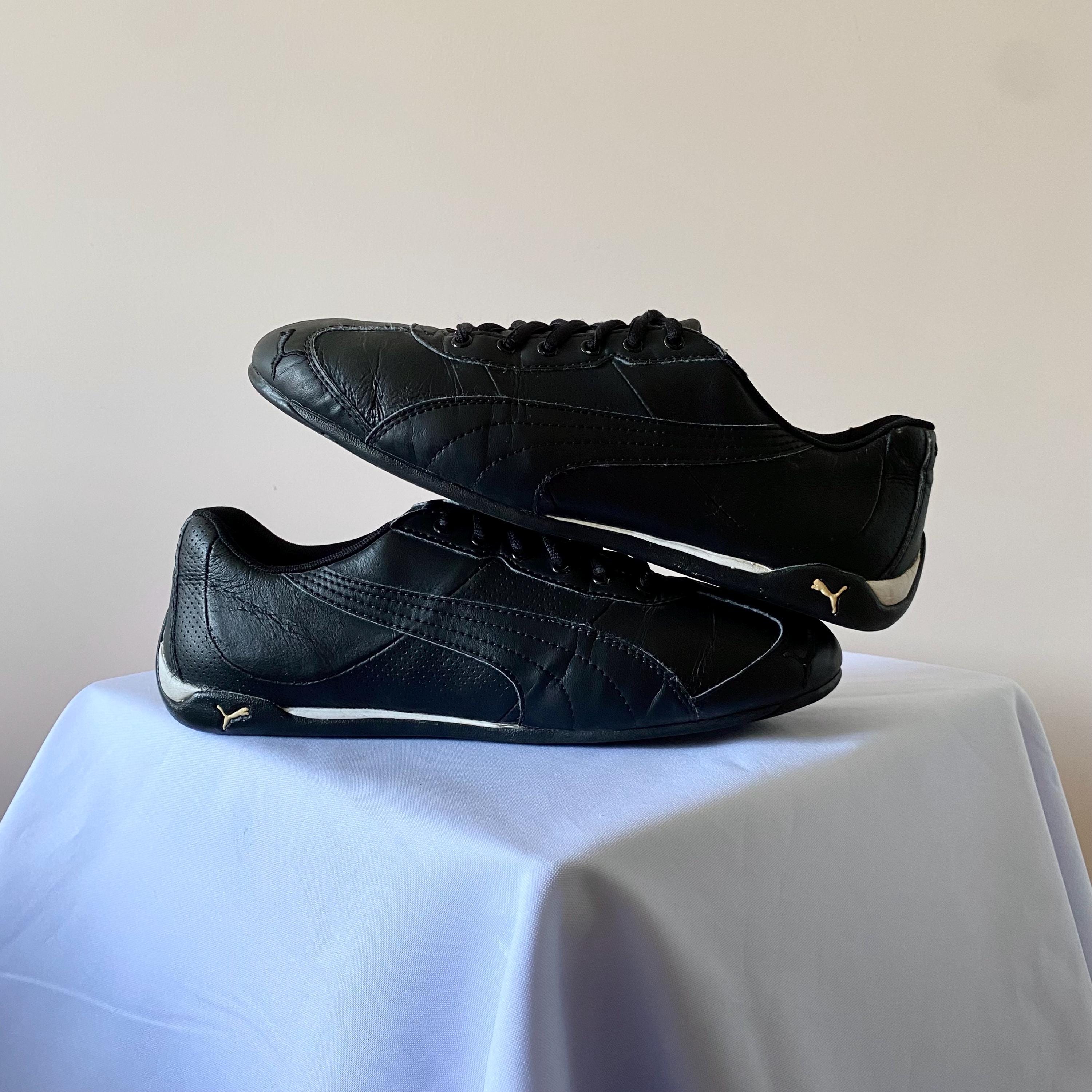 00s jil sander × puma racer shoes Jil Sander Puma Collaboration Leather Shoes Sneaker Black
