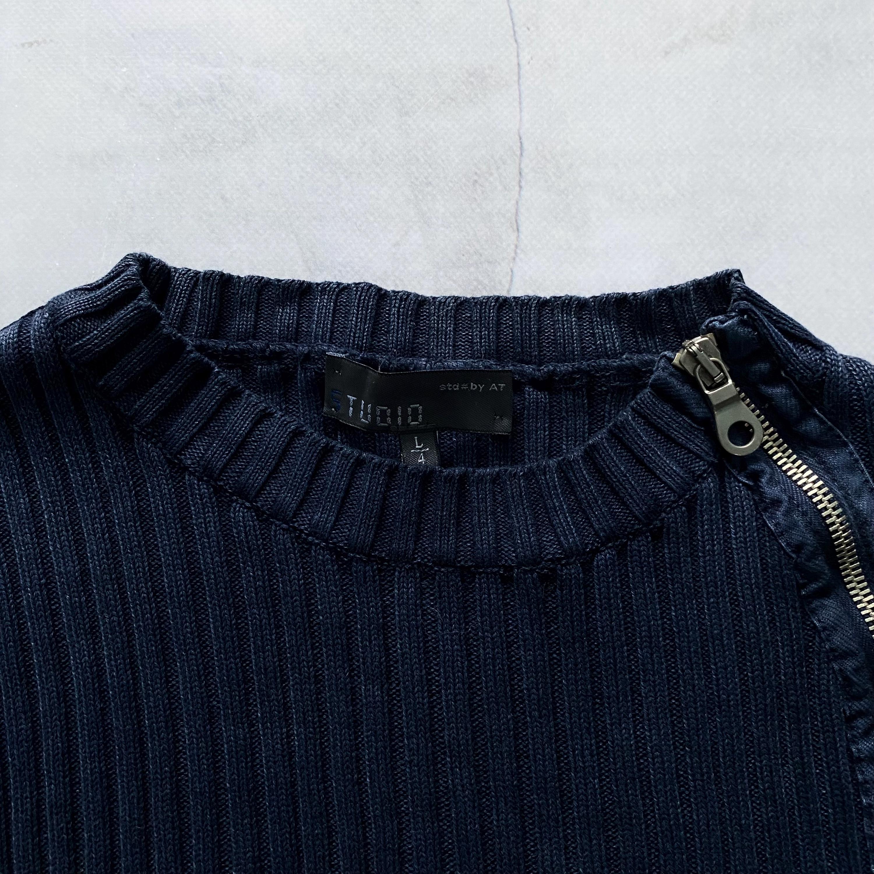 00s Diesel Style Knit Full Zip Rib Striped Sweater Y2K Size L - Etsy