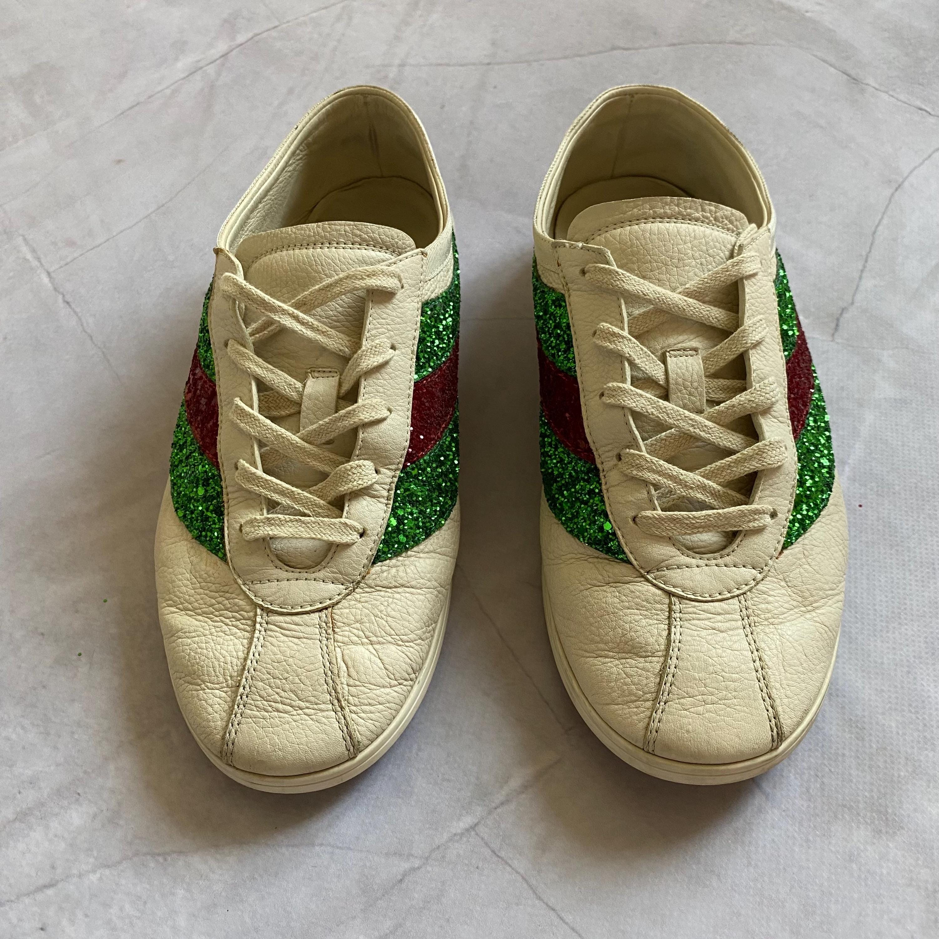 GUCCI Falacer glitter trainers Falacer glitter trainers Gucci Silver size 36.5 EU in  main image 4