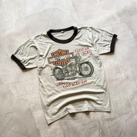 Vintage 1987 Harley Davidson T-shirt: Moto Biker Chopper Tee, Size