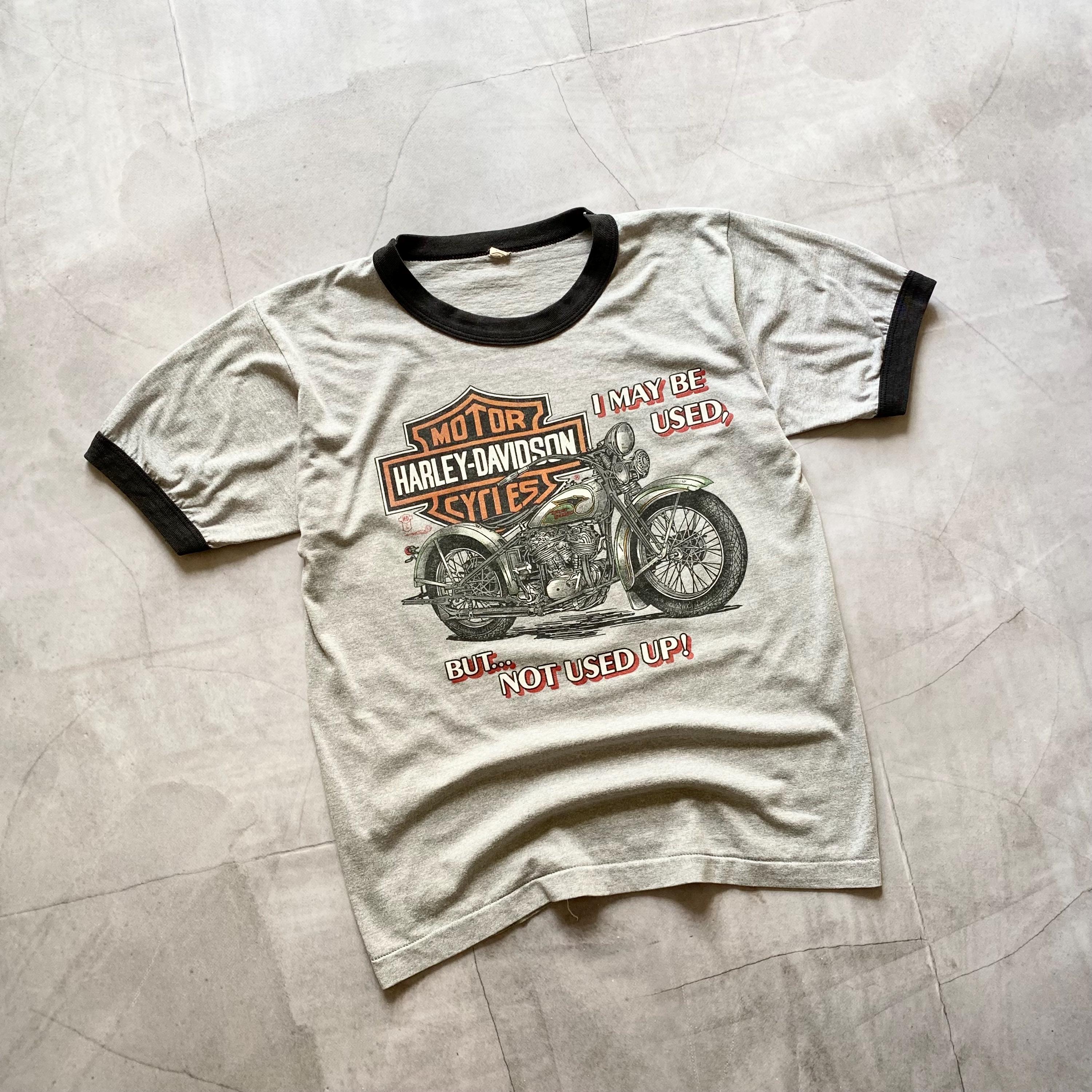 Vintage 1987 Harley Davidson T-shirt: Moto Biker Chopper Tee, Size