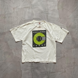 Zeer zeldzaam Nike Challenge Court 1989 T-shirt met groot logo gemaakt in de VS, maat M