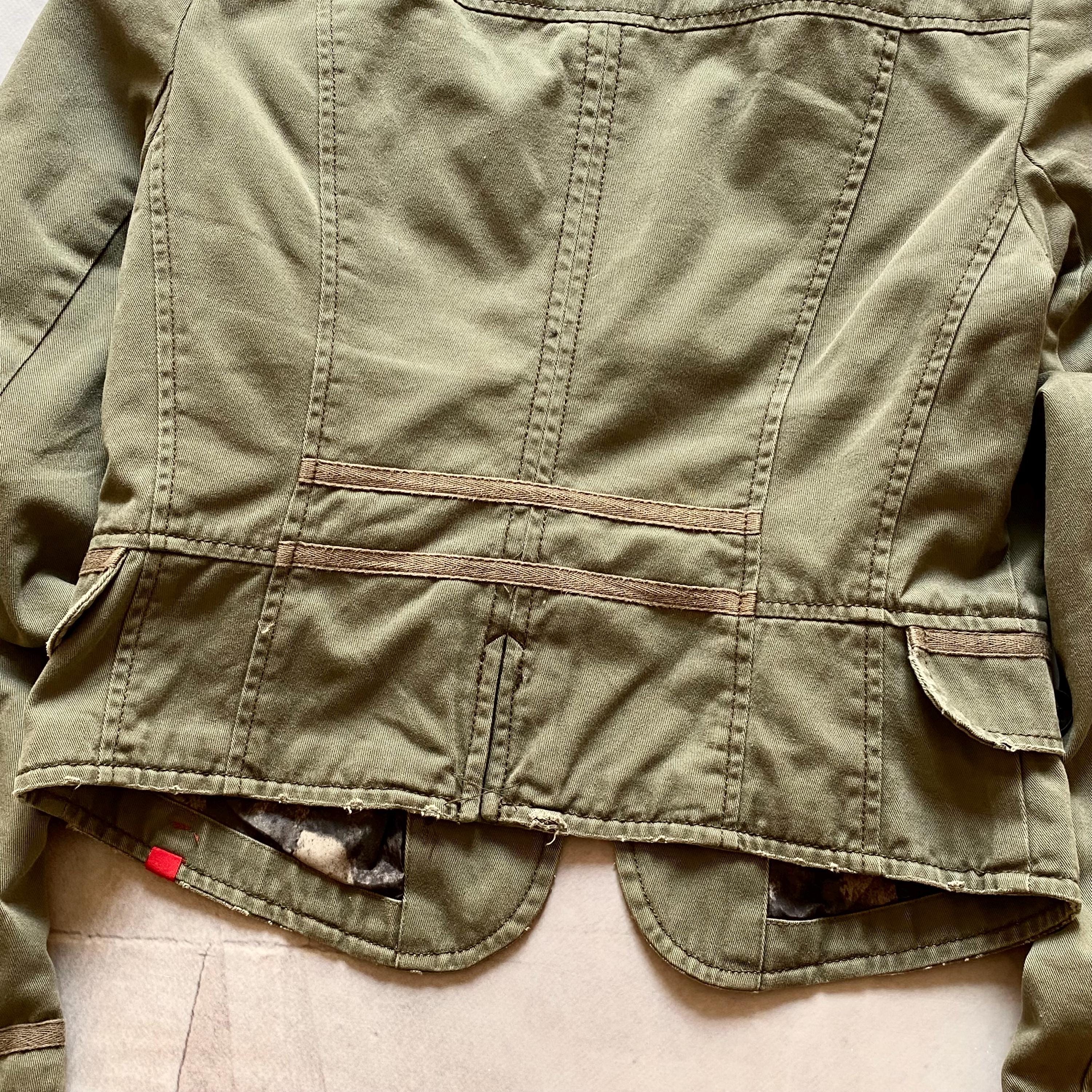 00s Napoleon Military Distressed Cropped Jacket Coat Japan PPFM