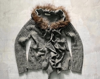 Gothic Bondage Faux Fur Sweater Rick Owens Rundholz Vibe Women’s Size M