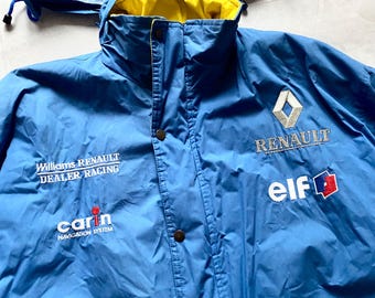 Jaqueta Williams RENAULT Racing dos anos 90: Estilo Vintage de